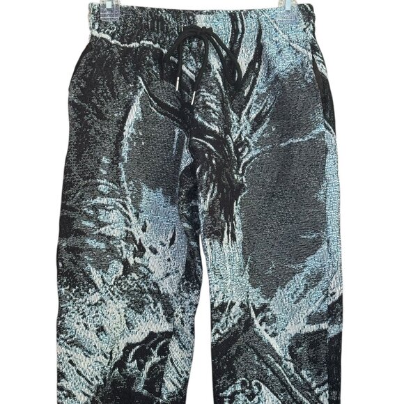 Retrovert Abstract Graphic Knit Jogger Pants - Picture 5 of 7